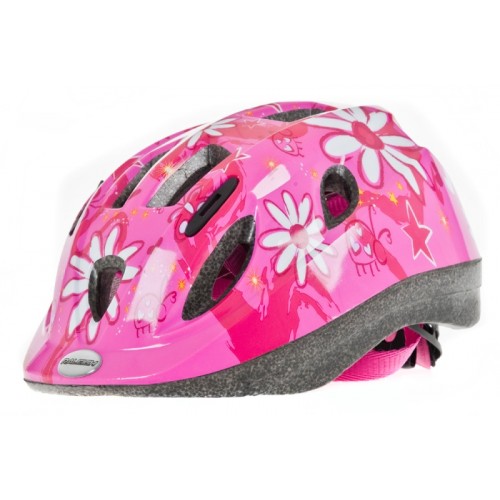 Raleigh Mystery Junior Cycle Helmet Pink Flower