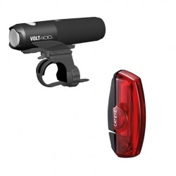 Cateye Volt 400 Front & Rapid X2 Rear Light Set 