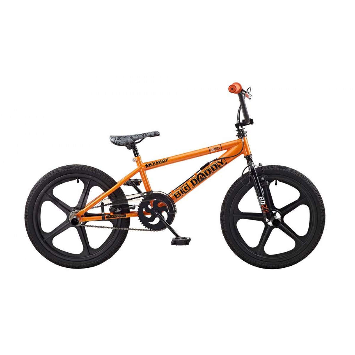 bmx orange and black