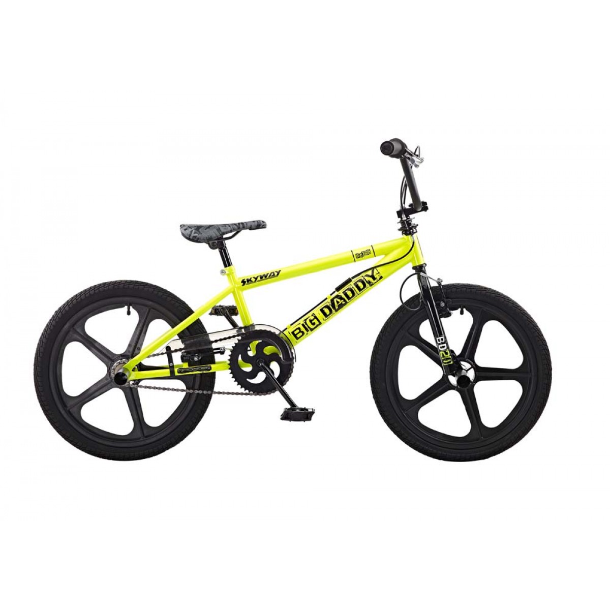 yellow and black bmx