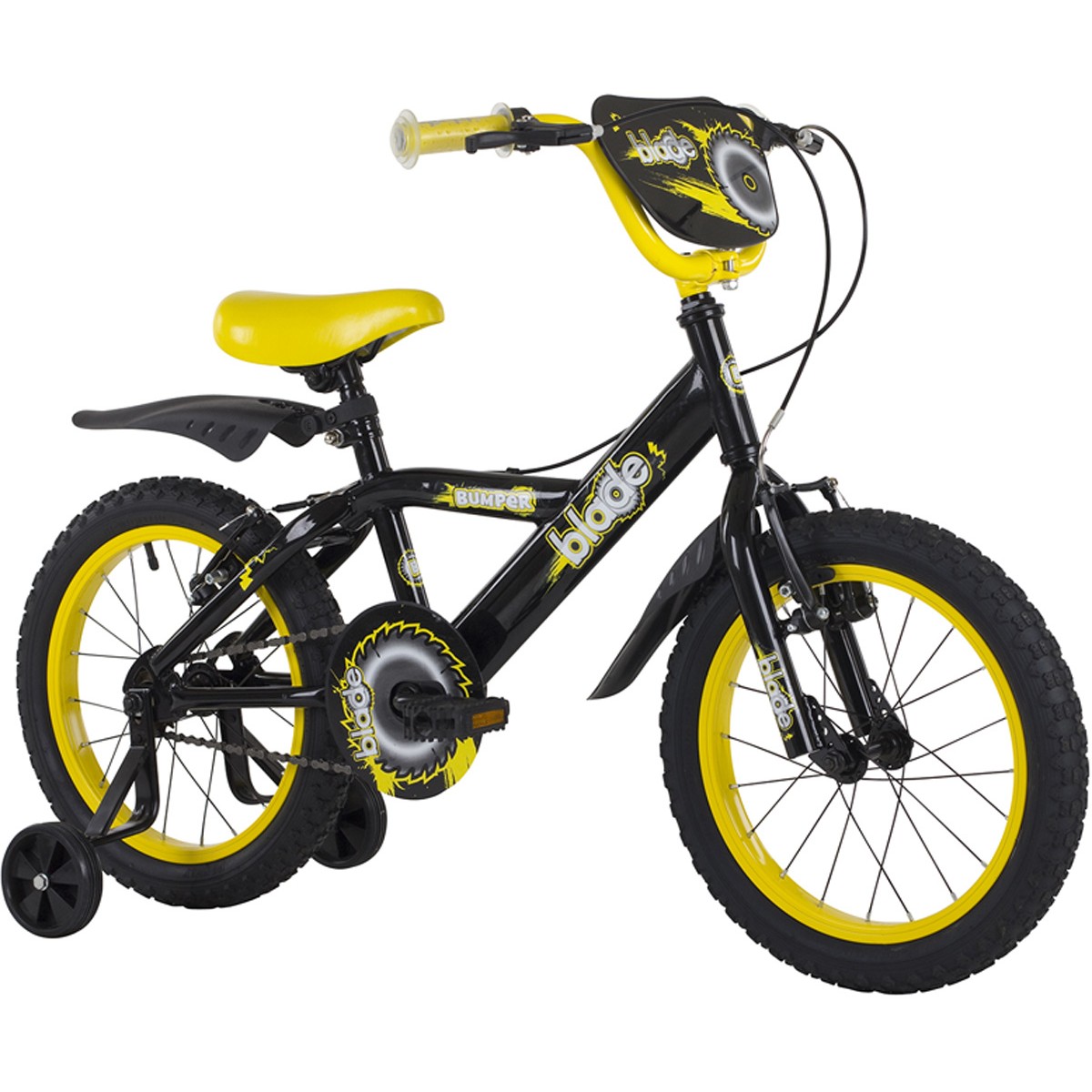 yellow 16 inch bike