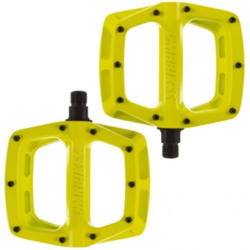 DMR V8 Flat MTB Pedals Lime - Orange