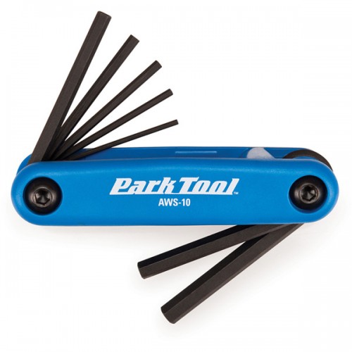 Park Tool AWS-10 - Fold-Up Hex Wrench Set 