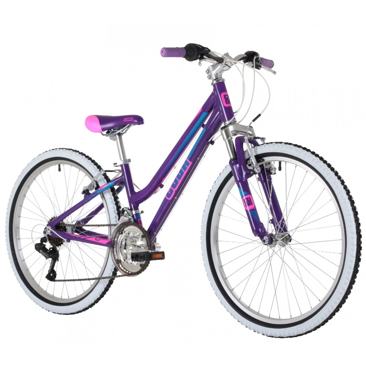 purple 24 inch bike
